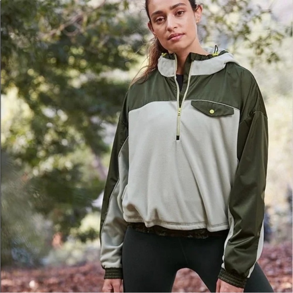 Athleta Zion Micro Fleece Half Zip hoodie